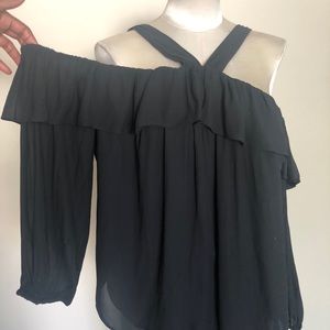 Black loose off the shoulder Top